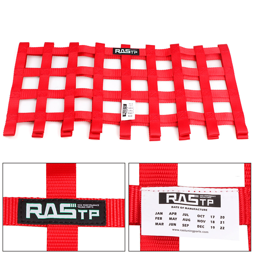 RASTP Nylon Universal Car Racing Window Net - 6 Color Options