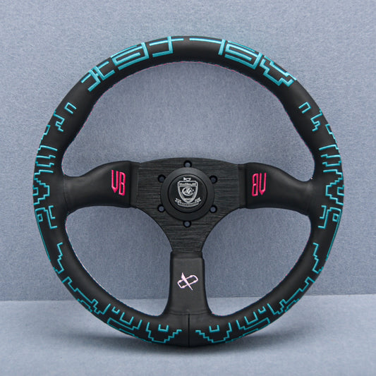 Vertex x Bowz Collaboration JDM 14inch Sport Sim Steering Wheel