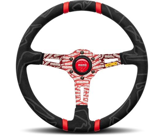 Momo ULTRA Sim Steering Wheel, 350mm Black/ Red