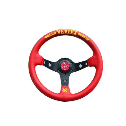 REVIEW/20 SPOT RAFFLE - Vertex Forever Sim Steering Wheel Red Leather