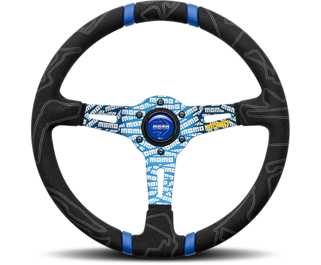 Momo ULTRA Sim Steering Wheel, 350mm Black/ Blue