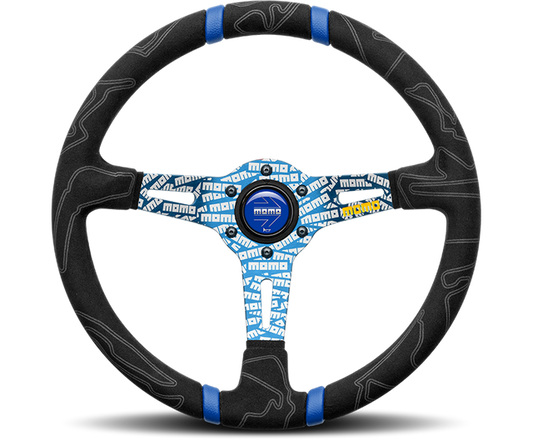 Momo ULTRA Sim Steering Wheel, 350mm Black/ Blue