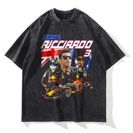 Daniel Ricciardo Alt Design 2Retro Formula One T-Shirt - 100% Cotton, Vintage Racing Design