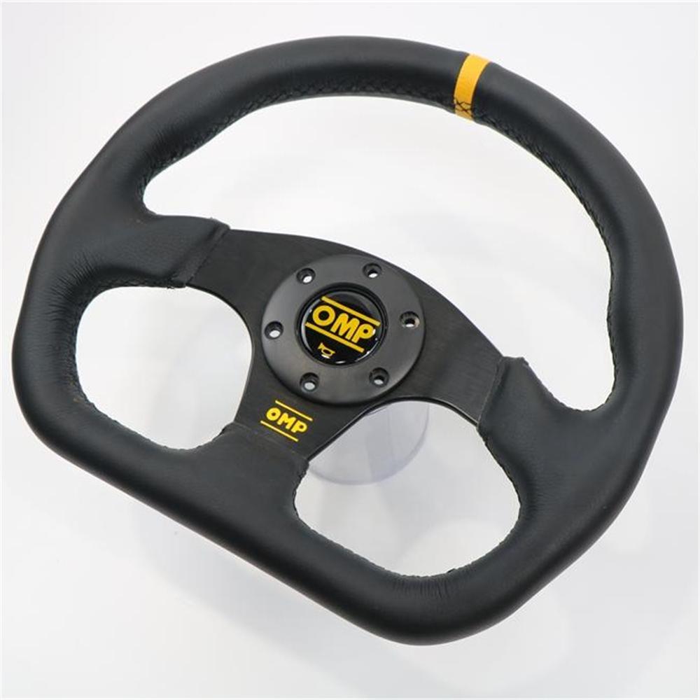 OMP 13 Inch 320mm D Shape Car Racing Sim Steering Wheel