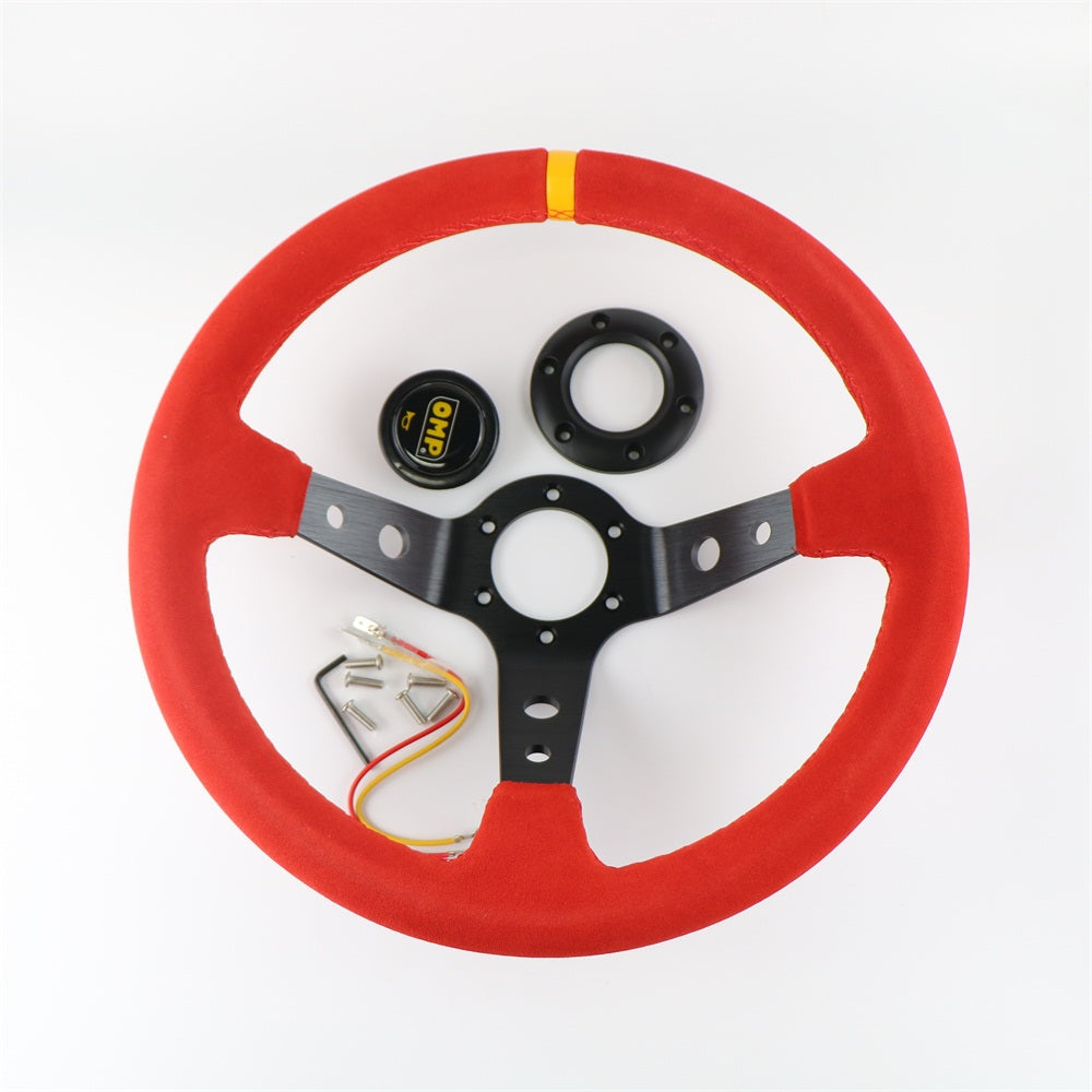 OMP 14'' 350MM Deep Dish Simulator Steering Wheel