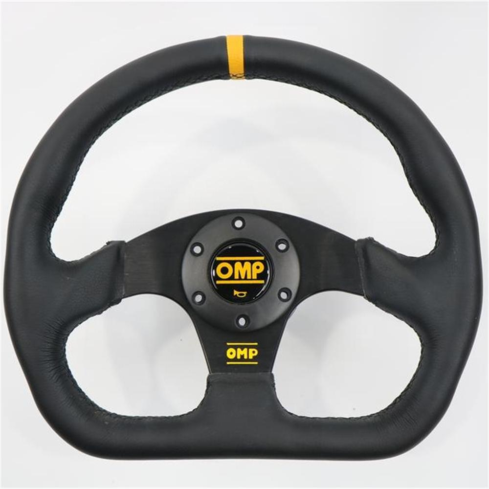 OMP 13 Inch 320mm D Shape Car Racing Sim Steering Wheel