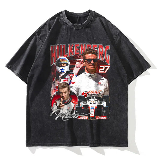 Nico Hulkenberg Retro Formula One T-Shirt - 100% Cotton, Vintage Racing Design
